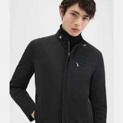 Theory Rylen Racer Jacket In Foundation Twill-Men Outerwear|Blazers + Jackets