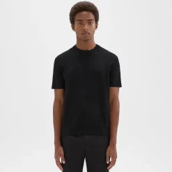 Theory Sarior Short-Sleeve Sweater In Light Bilen-Men T-shirts + Polos|Sweaters + Cardigans