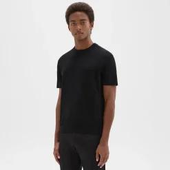 Theory Sarior Short-Sleeve Sweater In Light Bilen-Men T-shirts + Polos|Sweaters + Cardigans
