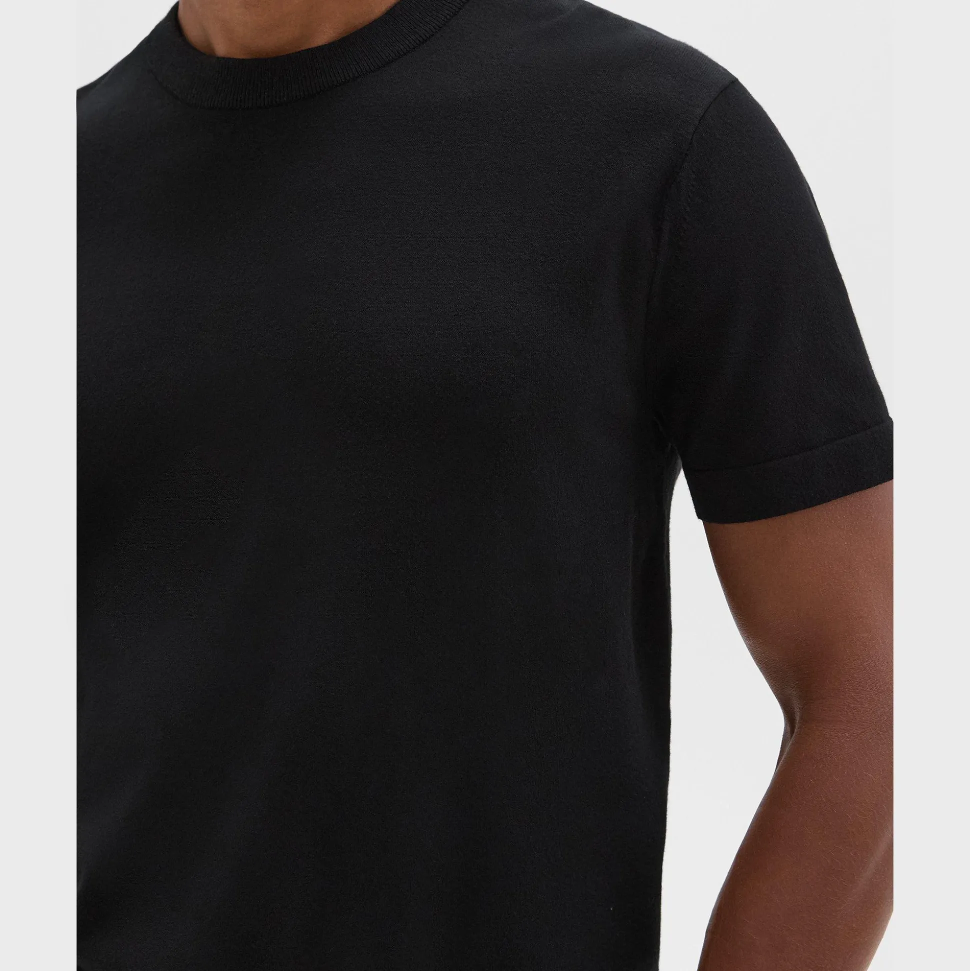 Theory Sarior Short-Sleeve Sweater In Light Bilen-Men T-shirts + Polos|Sweaters + Cardigans