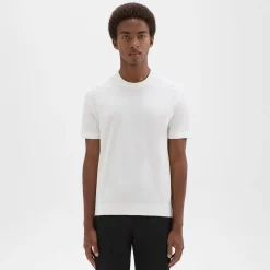 Theory Sarior Short-Sleeve Sweater In Light Bilen-Men T-shirts + Polos|Sweaters + Cardigans