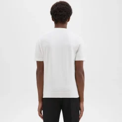 Theory Sarior Short-Sleeve Sweater In Light Bilen-Men T-shirts + Polos|Sweaters + Cardigans