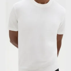 Theory Sarior Short-Sleeve Sweater In Light Bilen-Men T-shirts + Polos|Sweaters + Cardigans