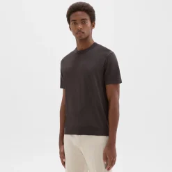 Theory Sarior Short-Sleeve Sweater In Light Bilen-Men Sweaters + Cardigans|T-shirts + Polos