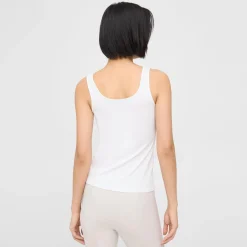 Theory Scoop Neck Tank In Stretch Cotton-Women Tops|T-Shirts