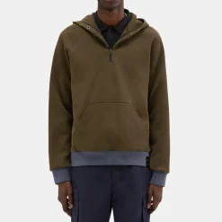 Theory Scuba Quarter-Zip Hoodie-Men Sweatshirts + Hoodies
