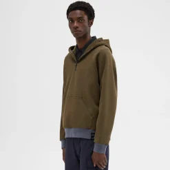 Theory Scuba Quarter-Zip Hoodie-Men Sweatshirts + Hoodies