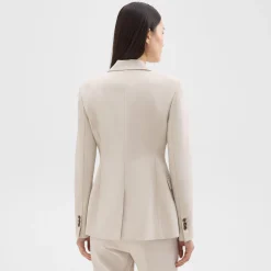 Theory Sculpted Blazer In Stretch Cotton-Blend-Women Suits|Blazers + Jackets