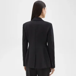 Theory Sculpted Blazer In Stretch Cotton-Blend-Women Suits|Blazers + Jackets