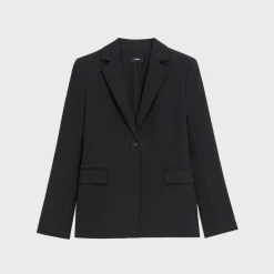 Theory Sculpted Blazer In Stretch Cotton-Blend-Women Suits|Blazers + Jackets