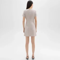 Theory Sheath Dress In Good Wool-Women Dresses