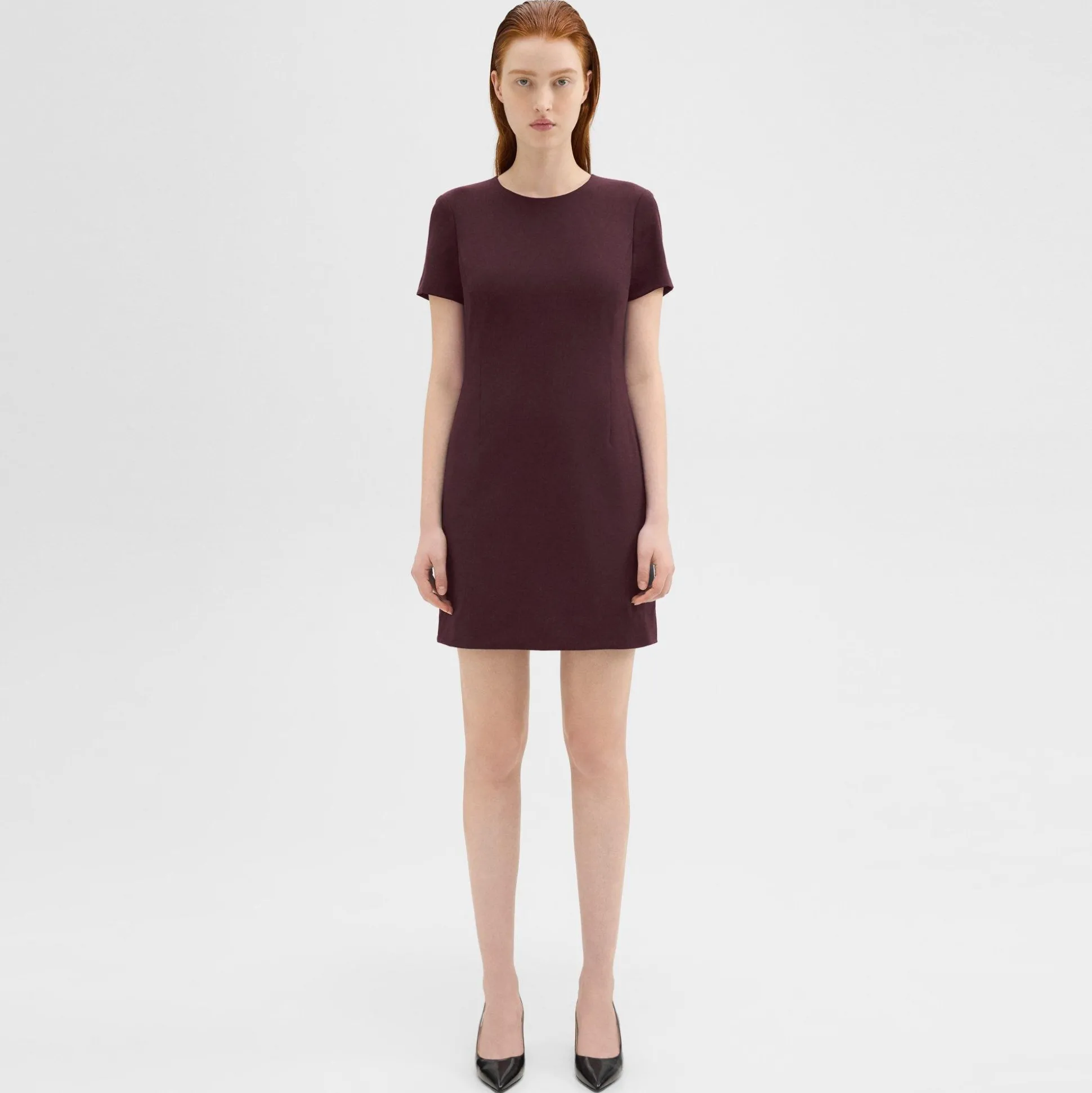 Theory Sheath Dress In Good Wool-Women Suits|Dresses