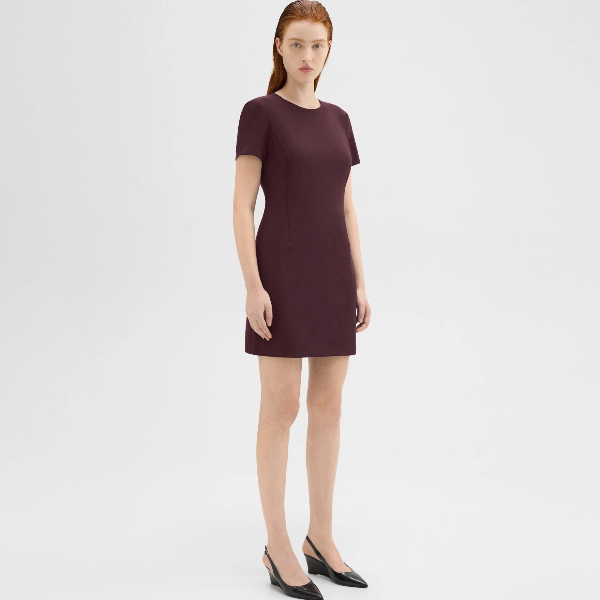 Theory Sheath Dress In Good Wool-Women Suits|Dresses