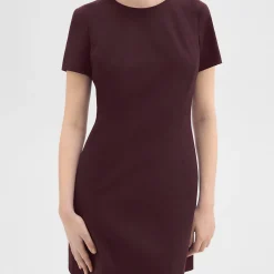 Theory Sheath Dress In Good Wool-Women Suits|Dresses