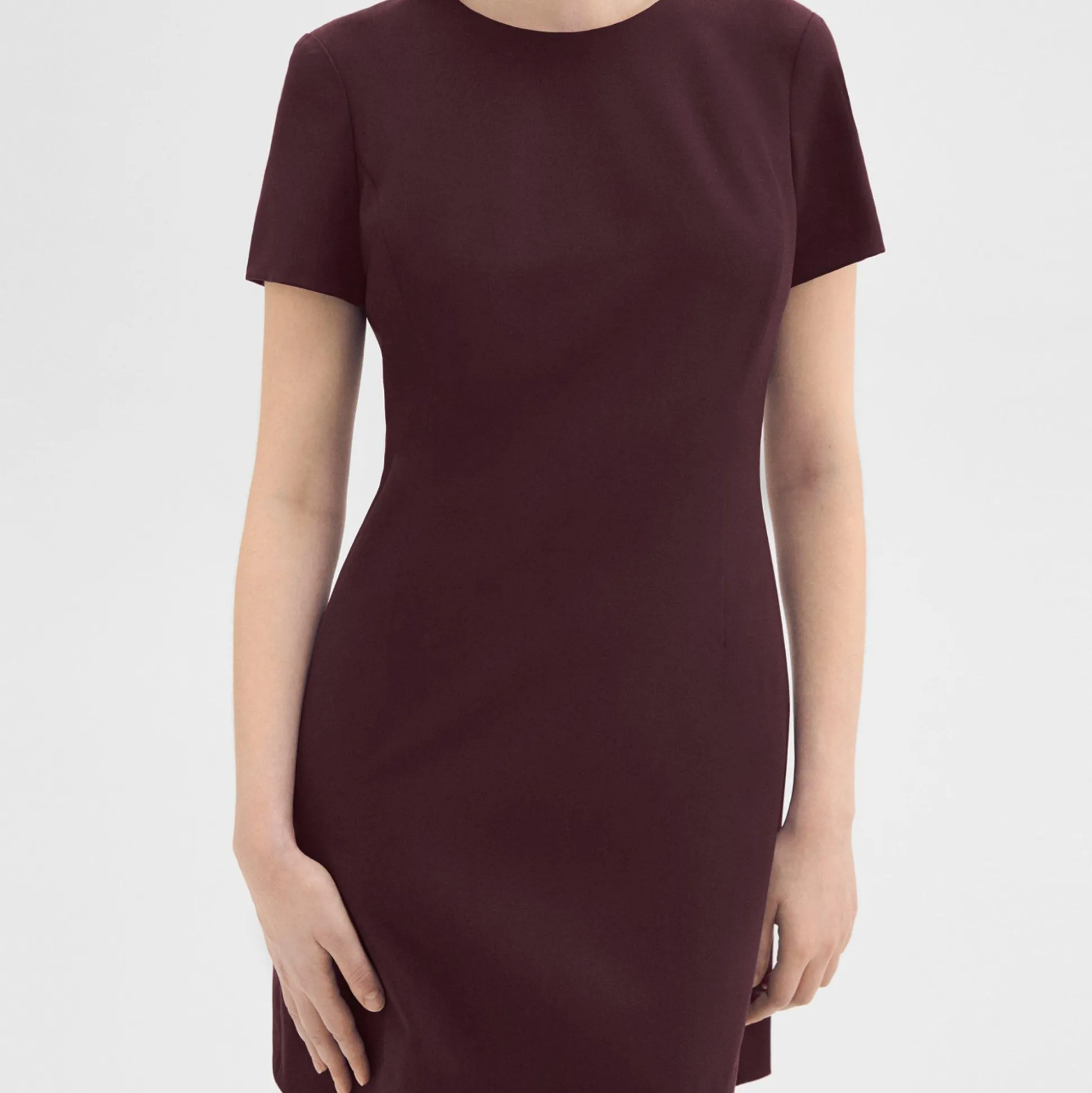 Theory Sheath Dress In Good Wool-Women Suits|Dresses