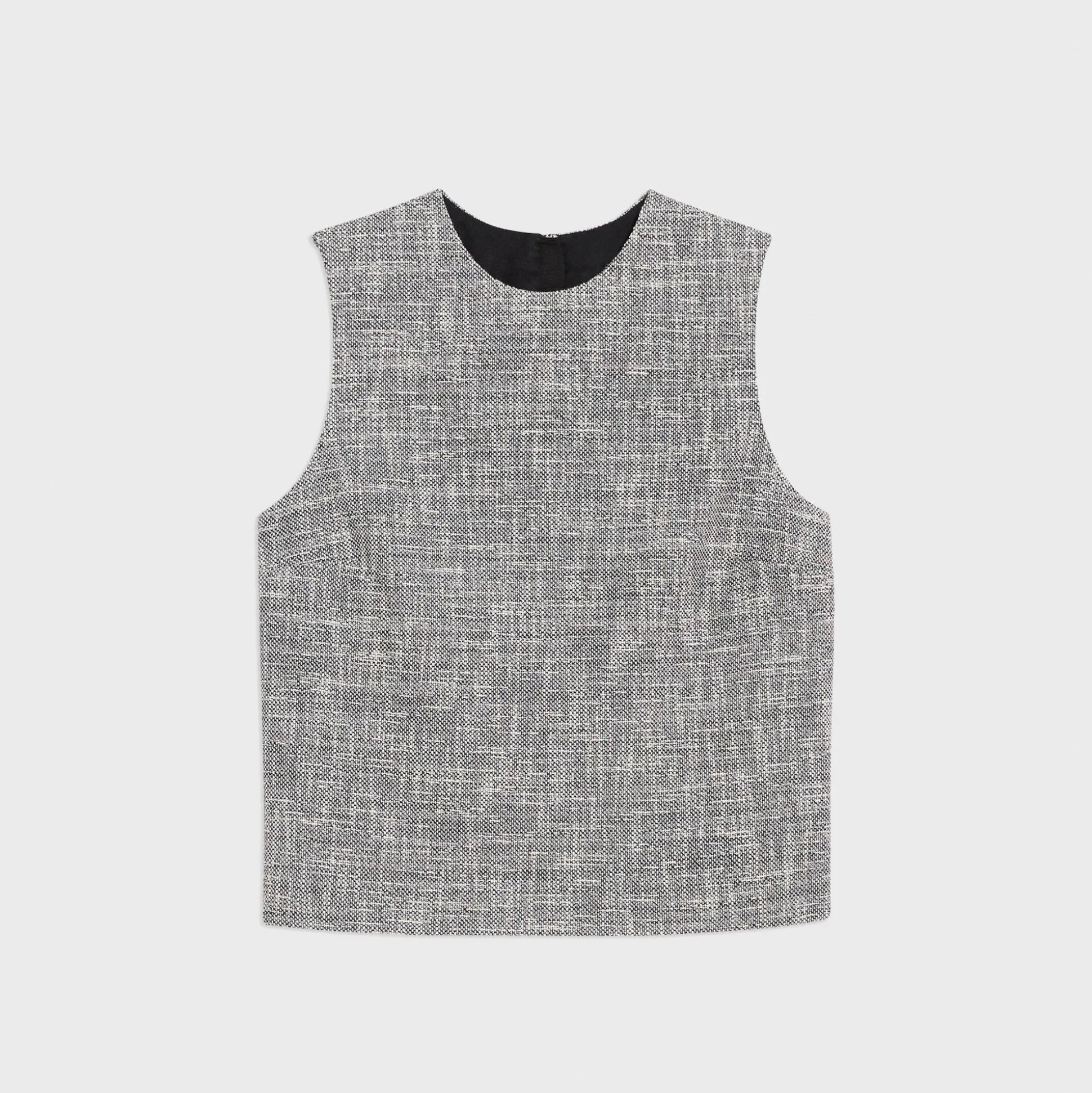 Theory Shell Top In Canvas Tweed-Women Tops