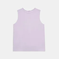 Theory Shell Top In Silk Georgette-Women Tops