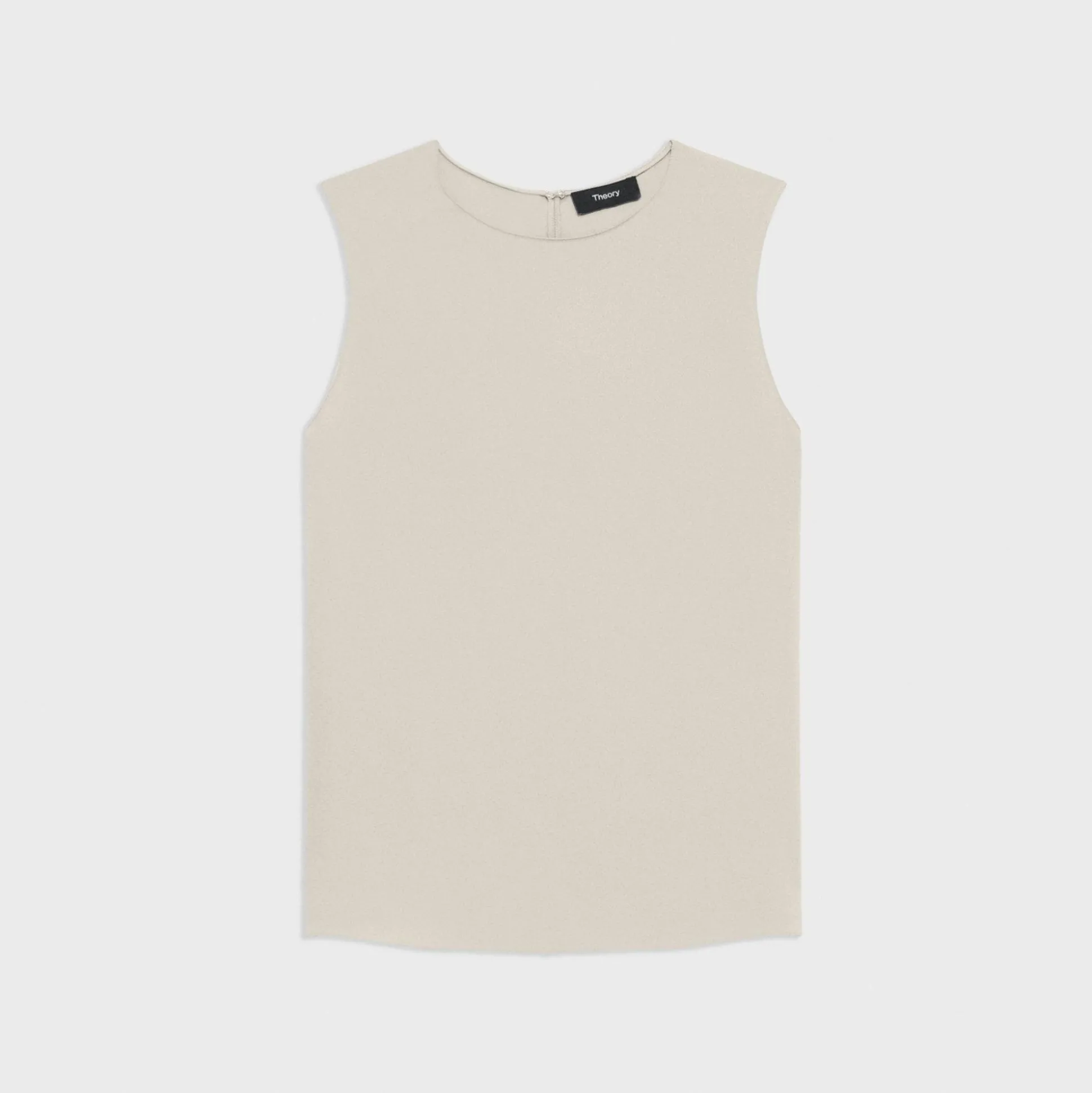 Theory Shell Top In Silk Georgette-Women Tops
