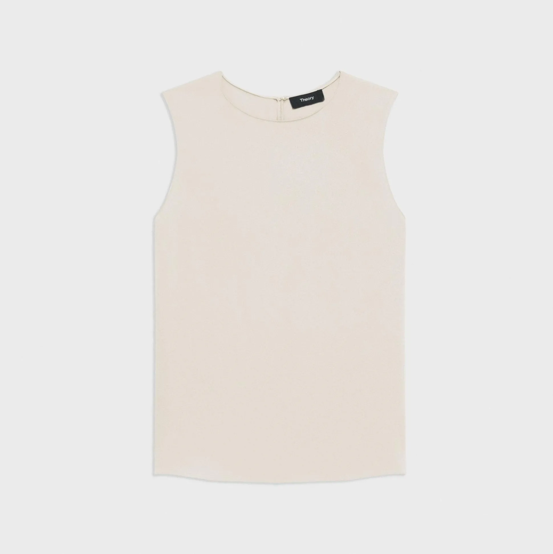 Theory Shell Top In Silk Georgette-Women Tops