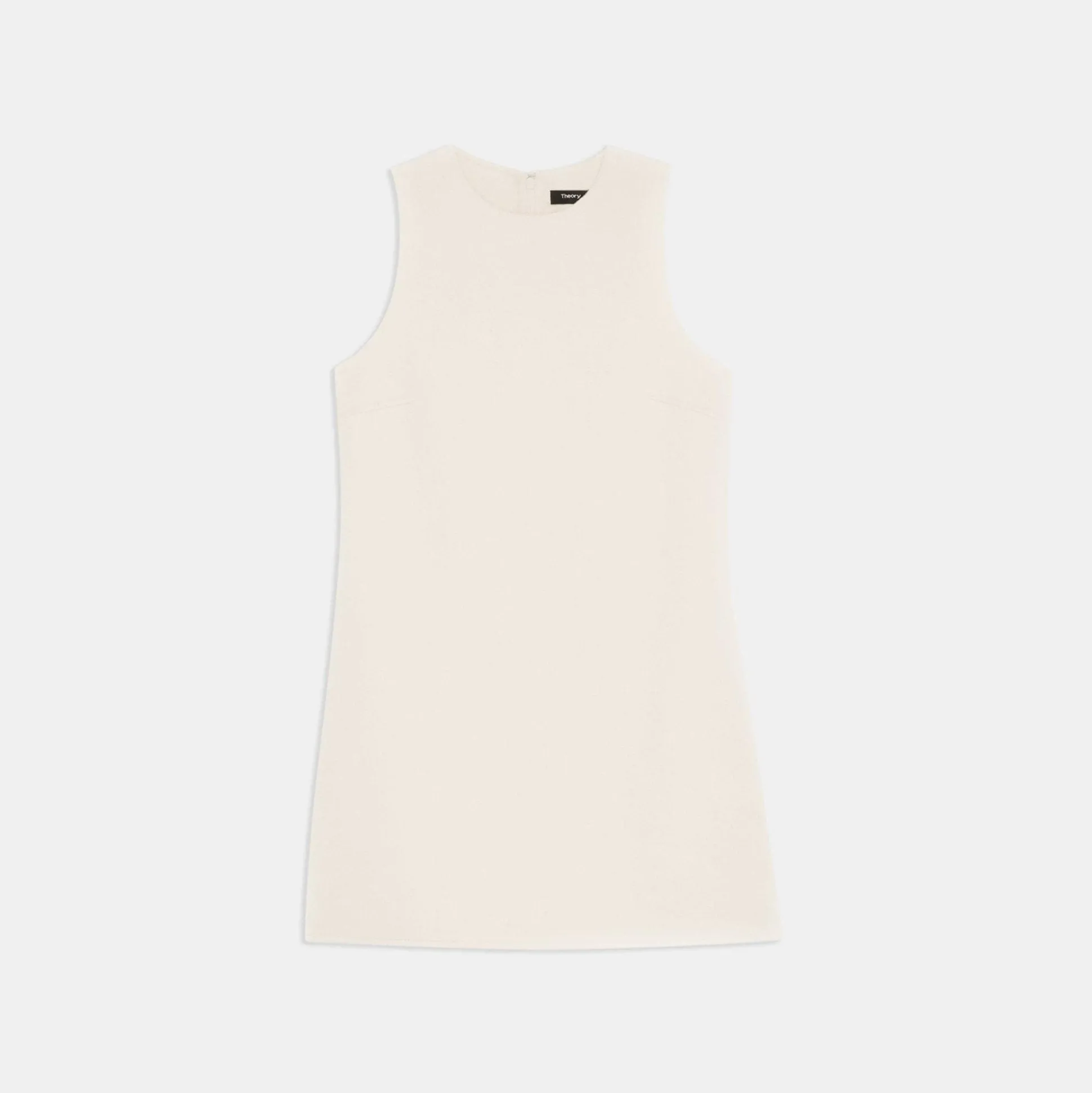 Theory Shift Dress In Double-Face Wool-Cashmere-Women Dresses
