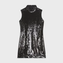 Theory Shift Dress In Recycled Sequins-Women Dresses