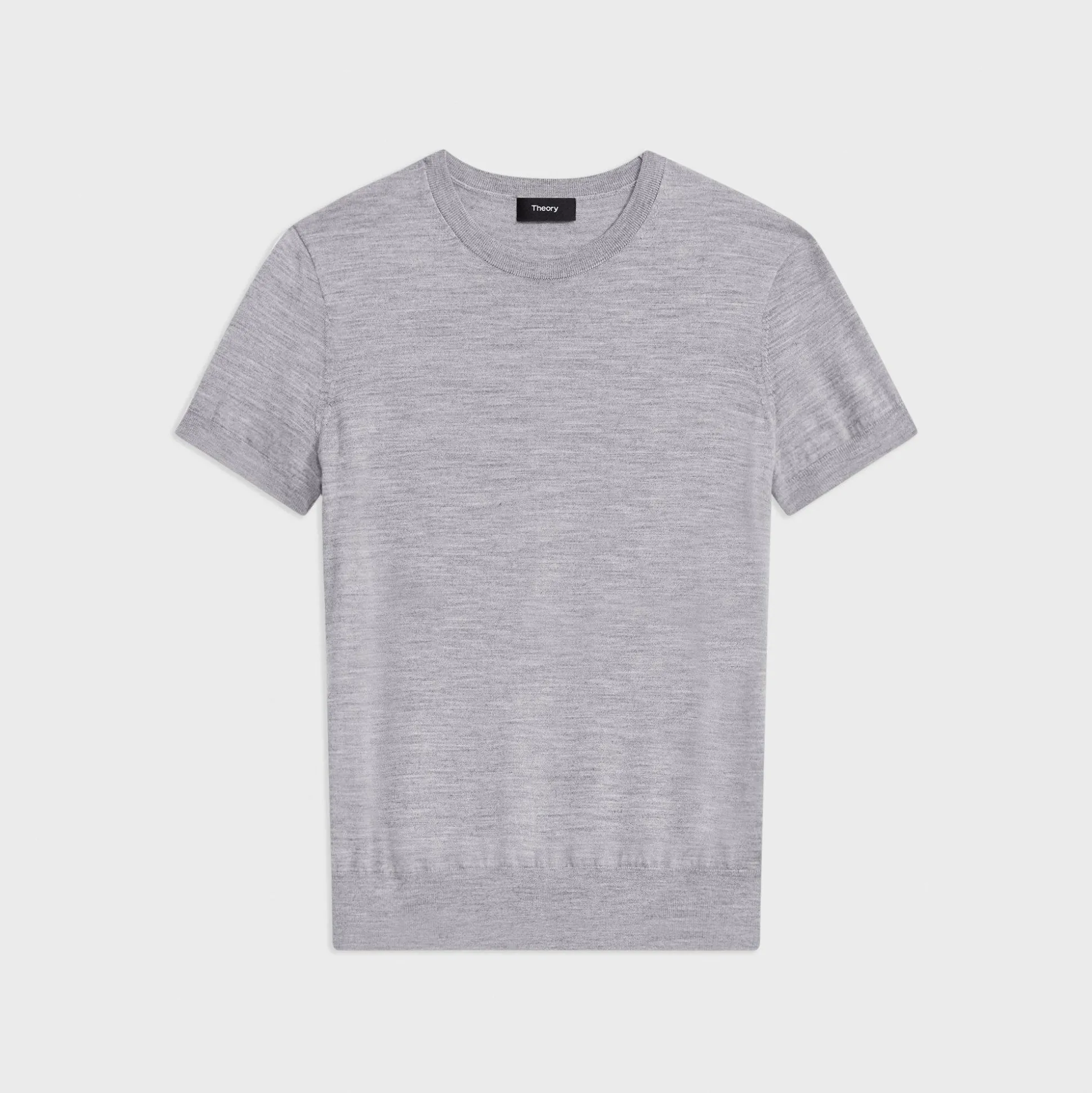 Theory Short-Sleeve Sweater In Regal Wool-Women Tops|T-Shirts