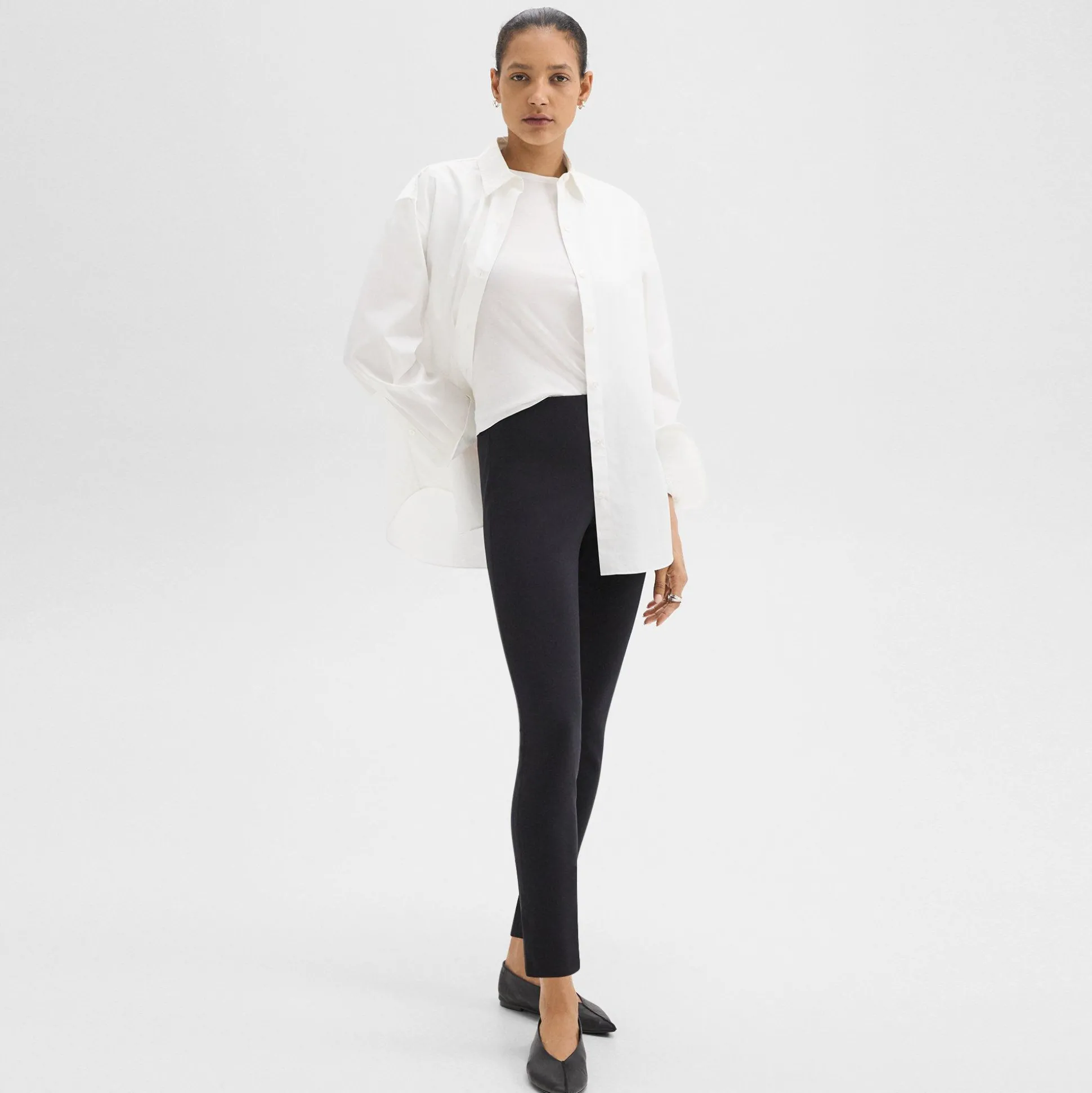Theory Skinny Legging In Scuba-Women Pants