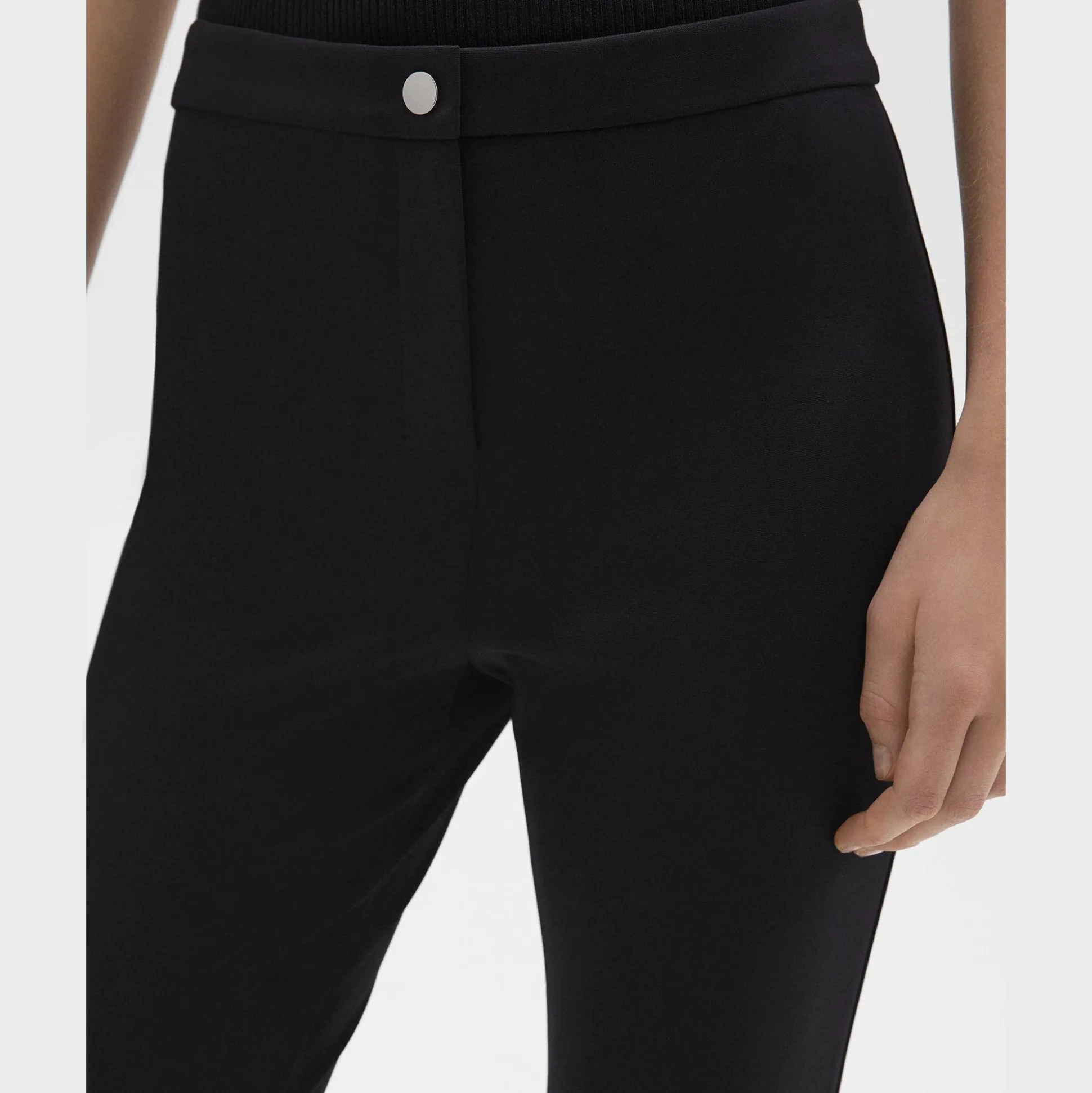 Theory Skinny Pant In Compact Knit Jersey-Women Pants