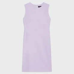Theory Sleeveless Fitted Dress In Good Wool-Women Dresses