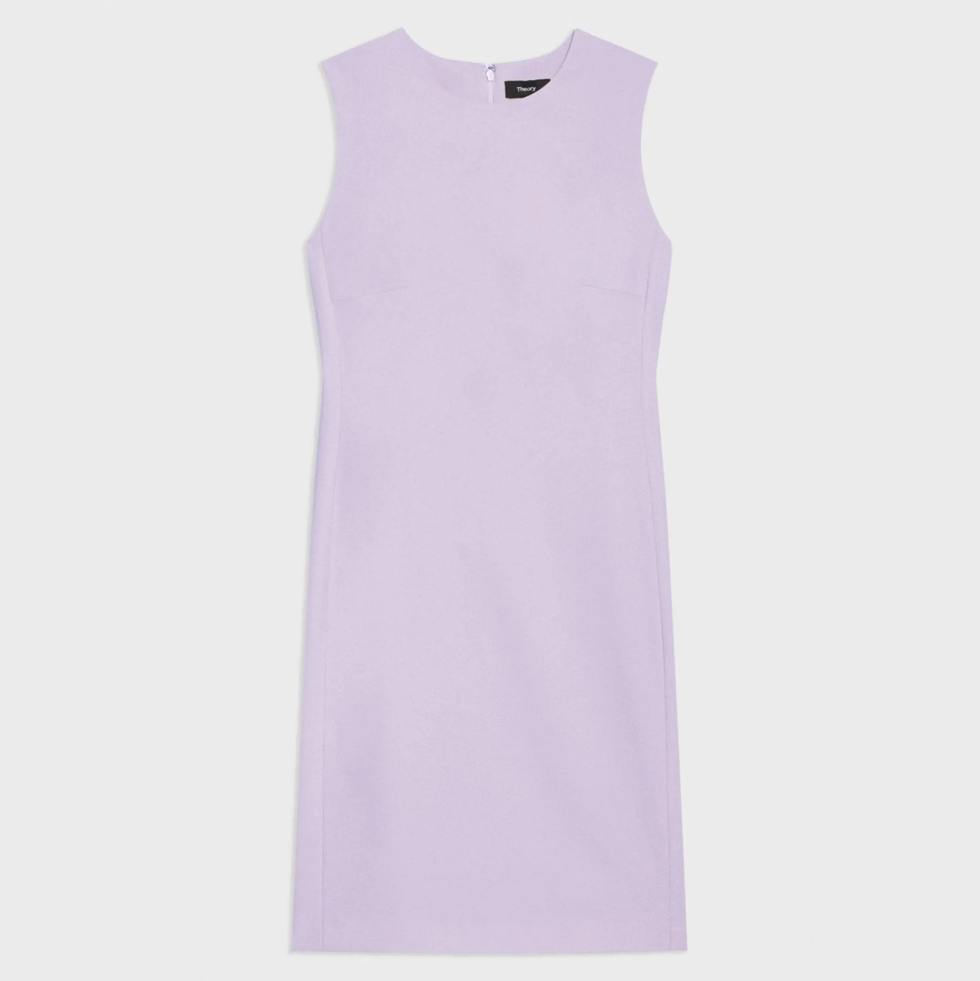 Theory Sleeveless Fitted Dress In Good Wool-Women Dresses