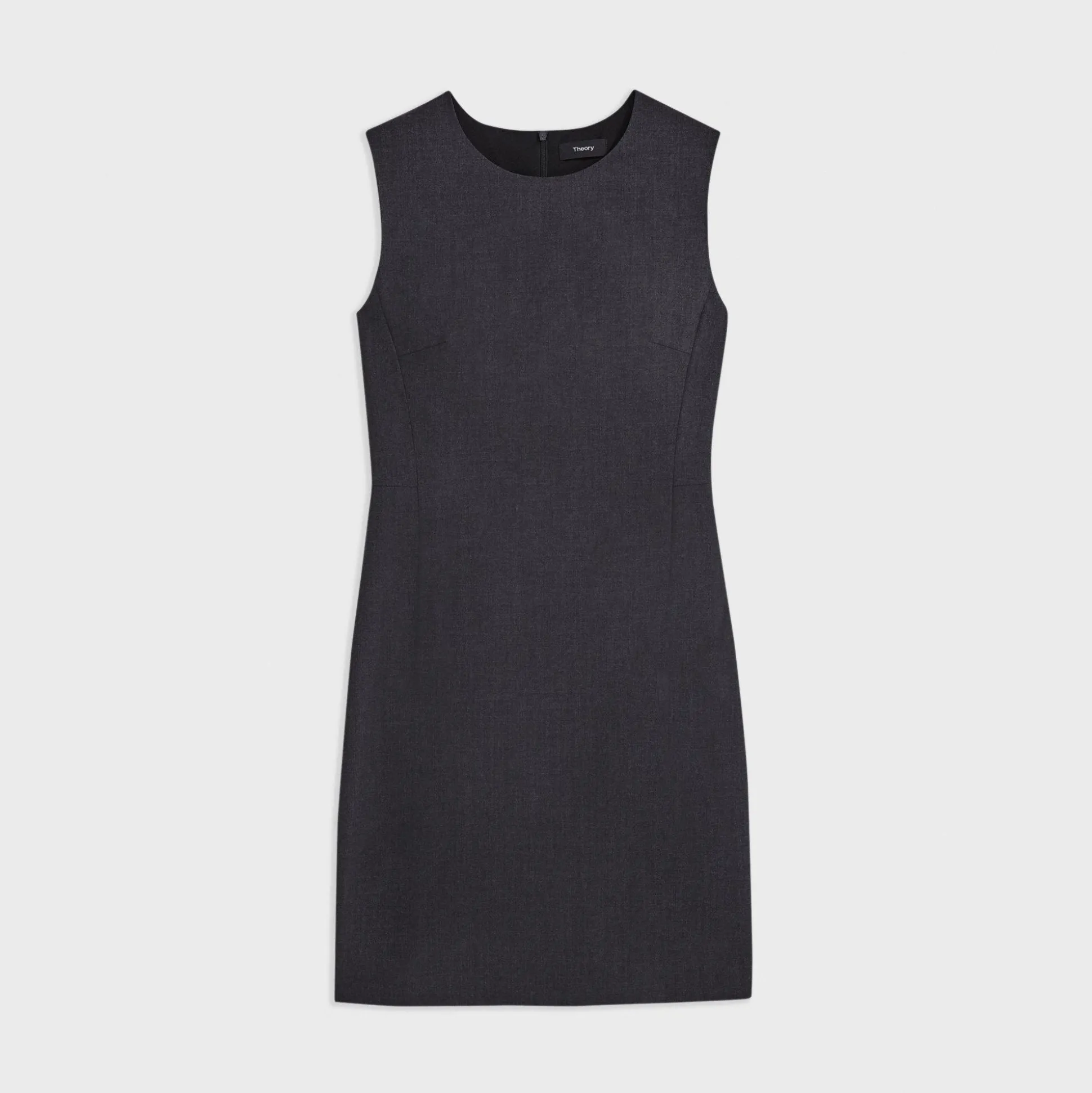 Theory Sleeveless Fitted Dress In Good Wool-Women Suits|Dresses
