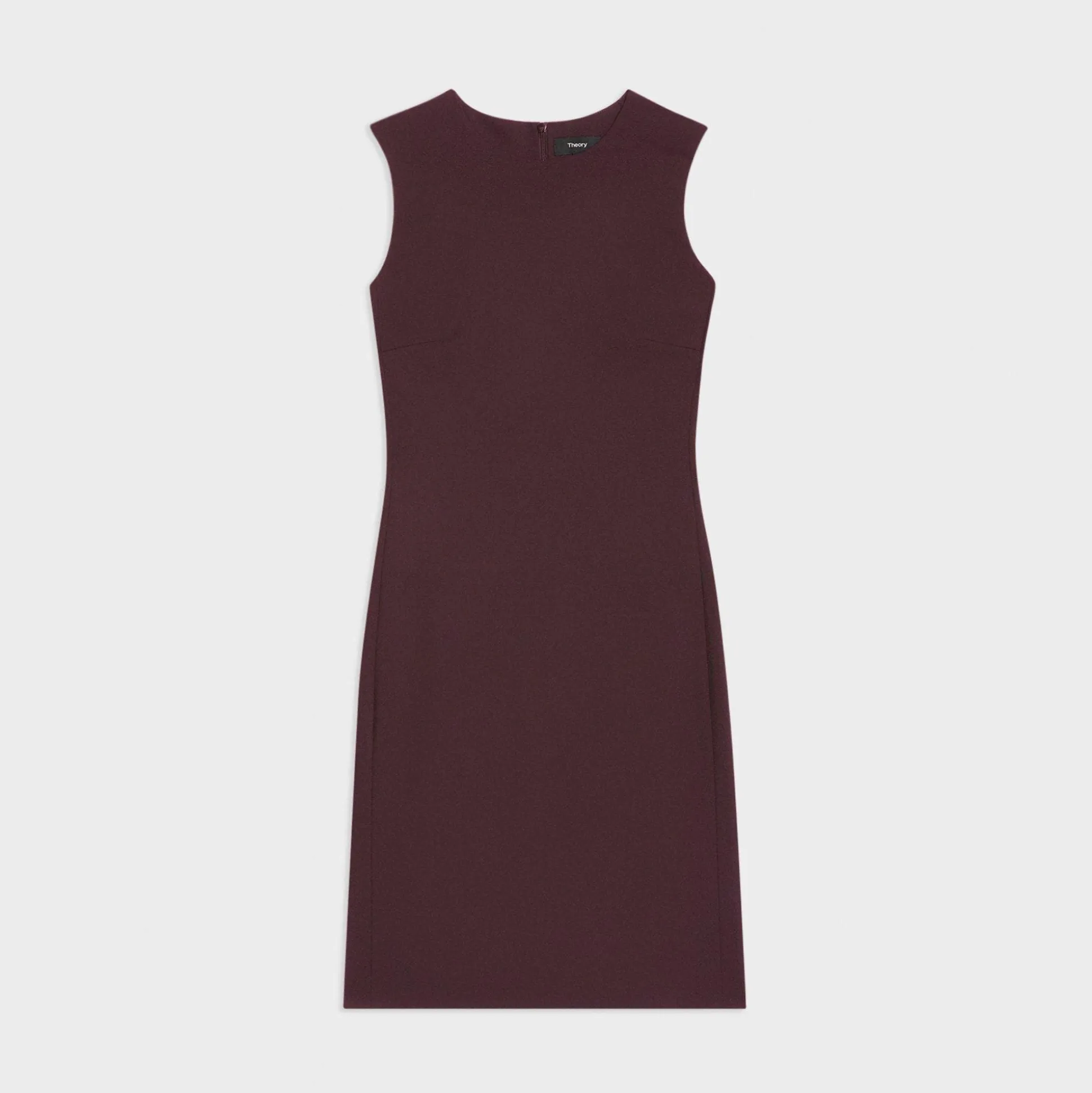 Theory Sleeveless Fitted Dress In Good Wool-Women Suits|Dresses