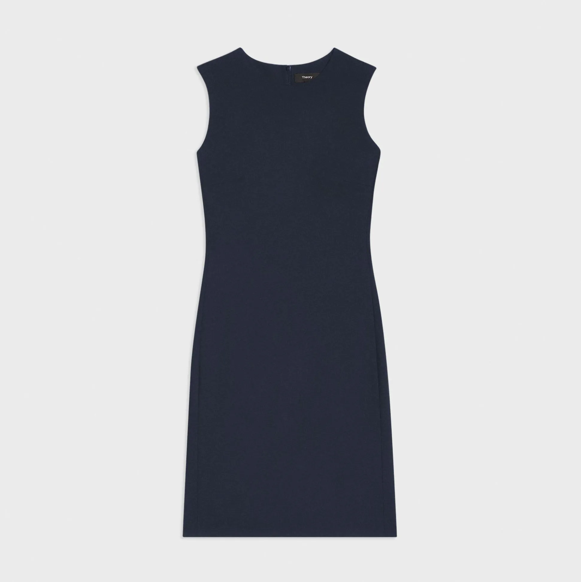 Theory Sleeveless Fitted Dress In Good Wool-Women Suits|Dresses