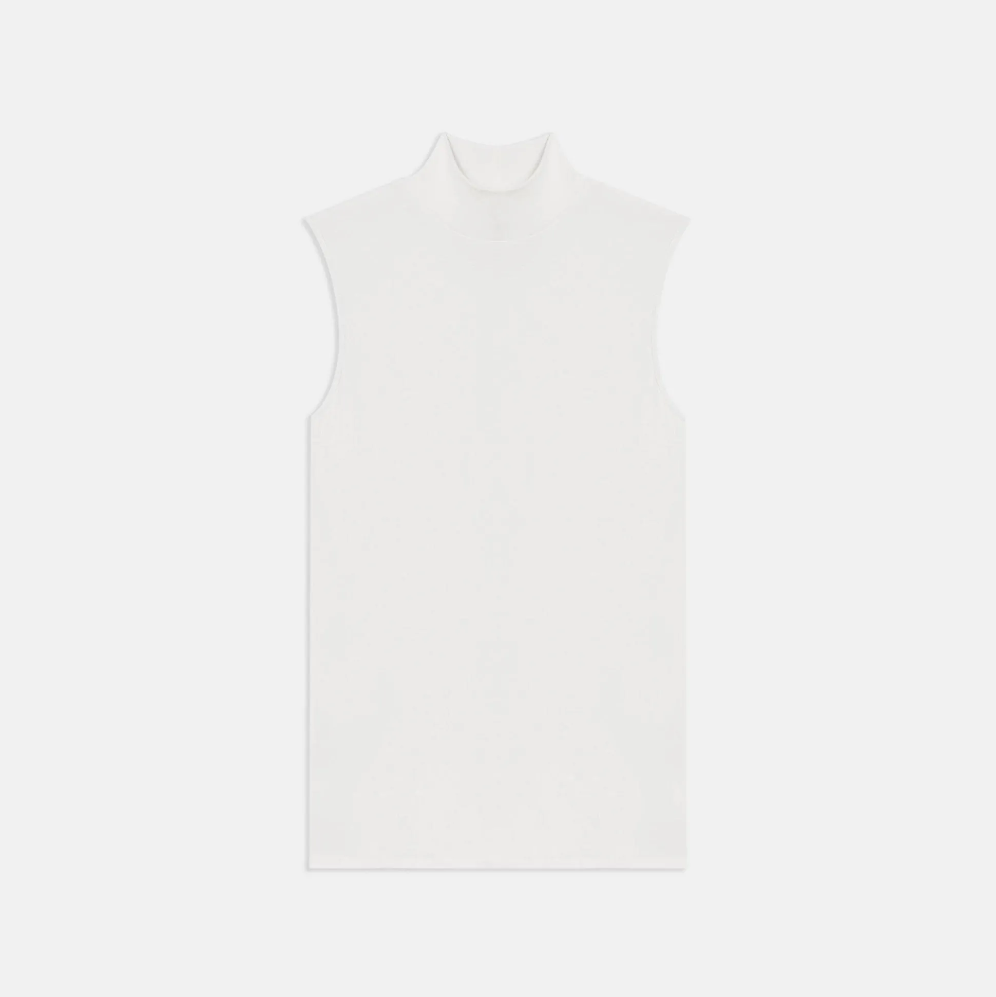 Theory Sleeveless Turtleneck Sweater In Ribbed Viscose-Women T-Shirts