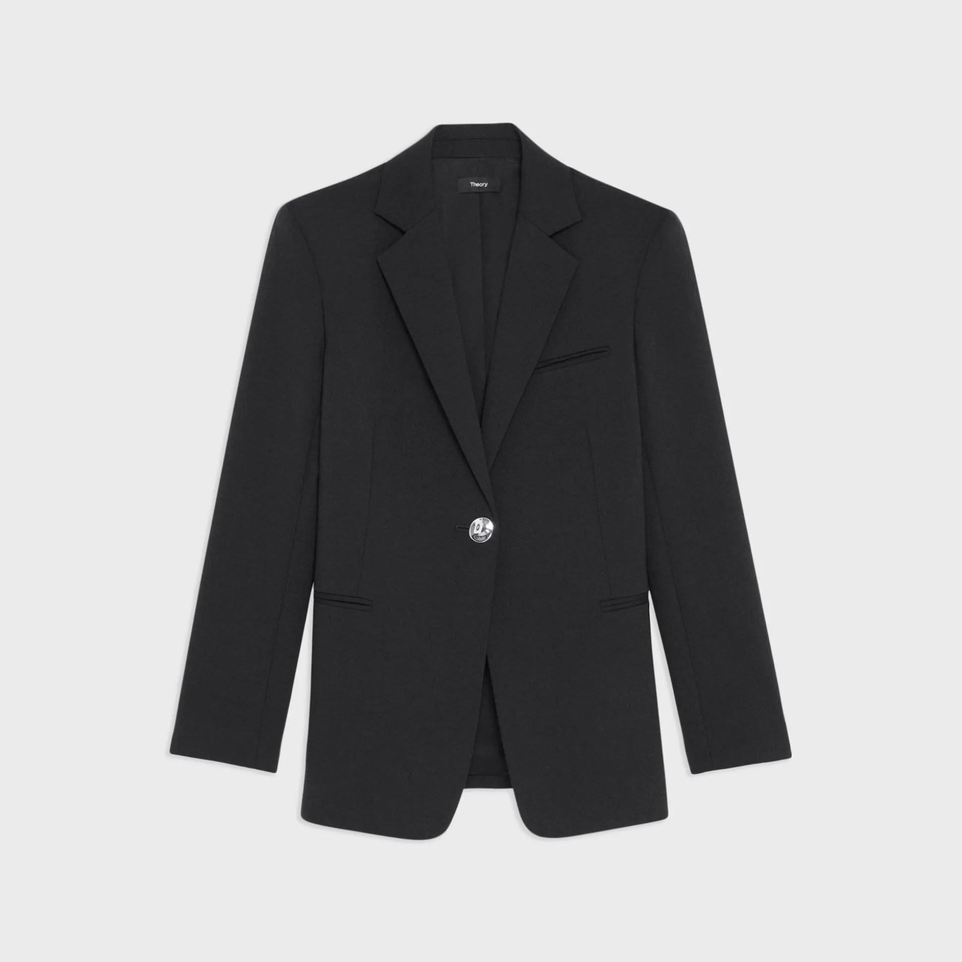 Theory Slim Blazer In Double Weave-Women Suits|Blazers + Jackets