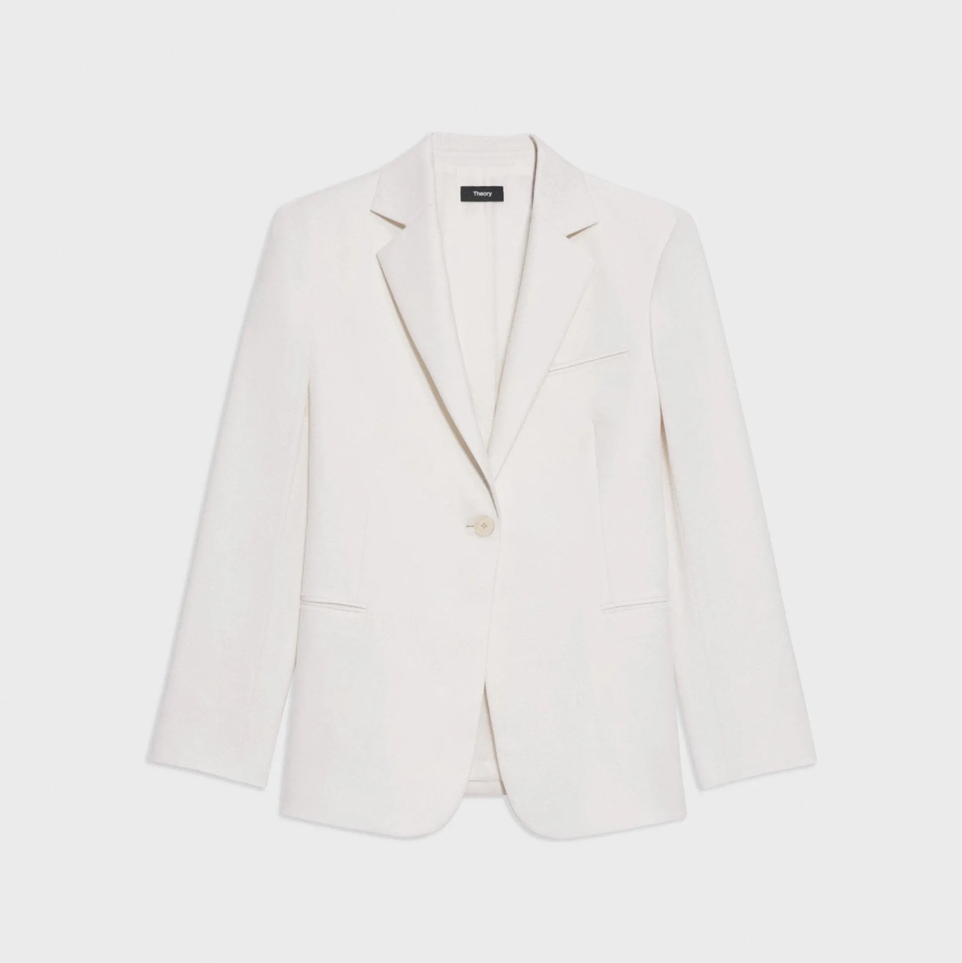 Theory Slim Blazer In Sleek Flannel-Women Suits|Blazers + Jackets