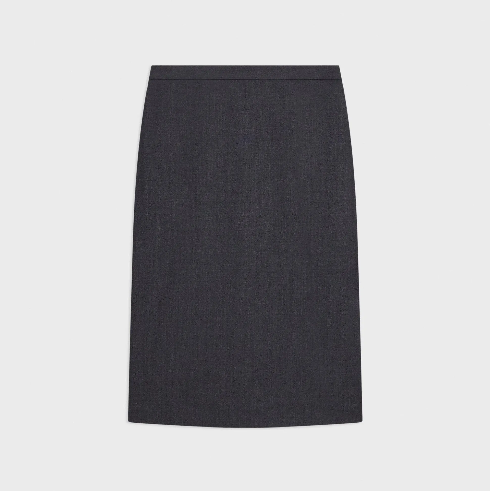 Theory Slim Pencil Skirt In Good Wool-Women Skirts
