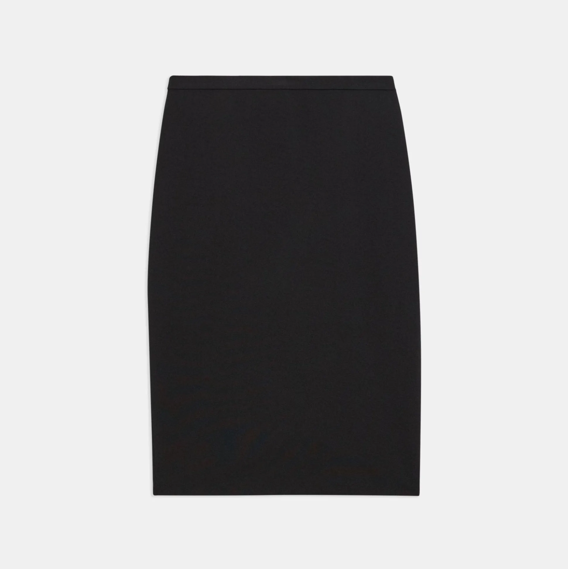Theory Slim Pencil Skirt In Stretch Wool-Women Skirts