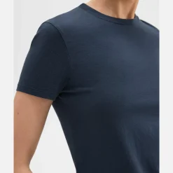 Theory Slim Tee In Stretch Nylon-Women T-Shirts
