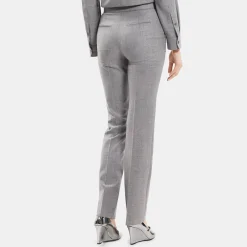 Theory Slim-Straight Pant In Melange Sleek Flannel-Women Suits|Pants