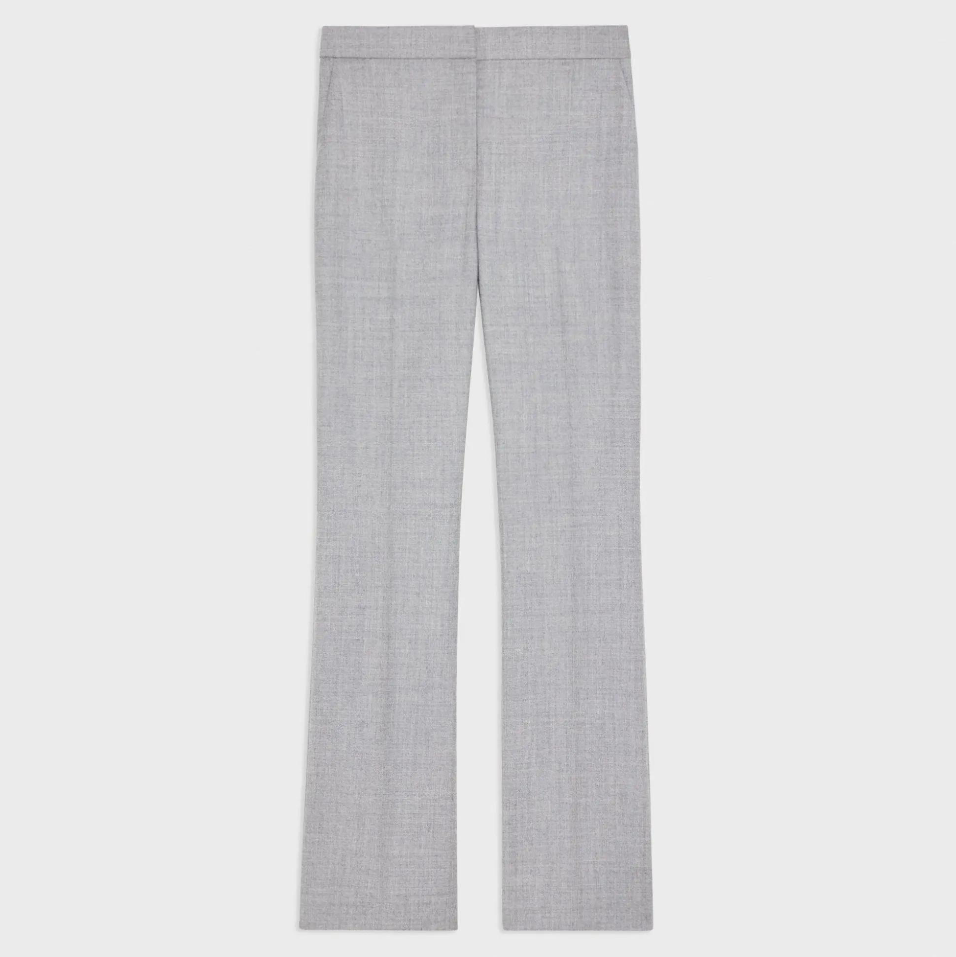 Theory Slim-Straight Pant In Melange Sleek Flannel-Women Suits|Pants
