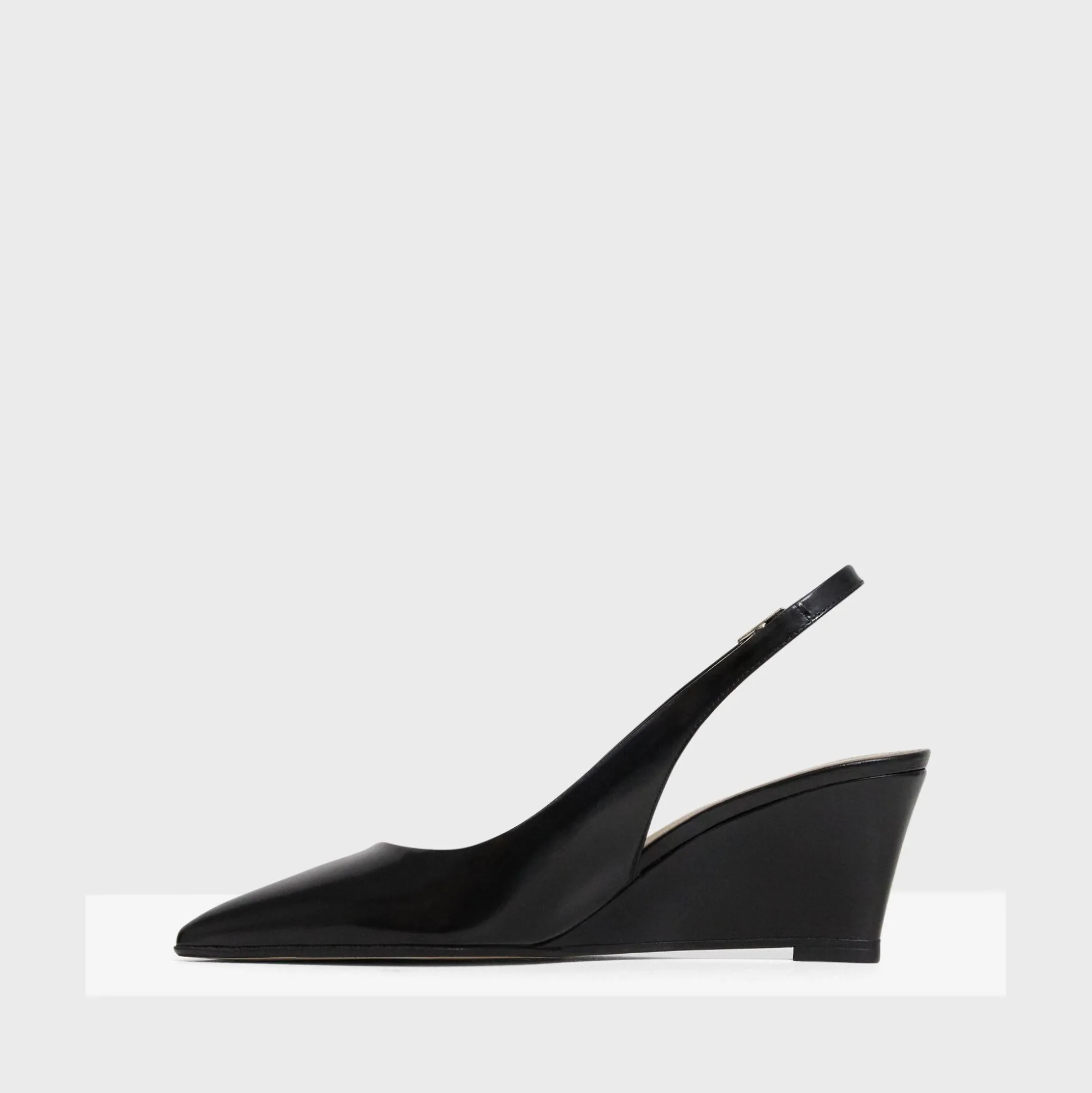 Theory Slingback Wedge In Leather-Women Shoes