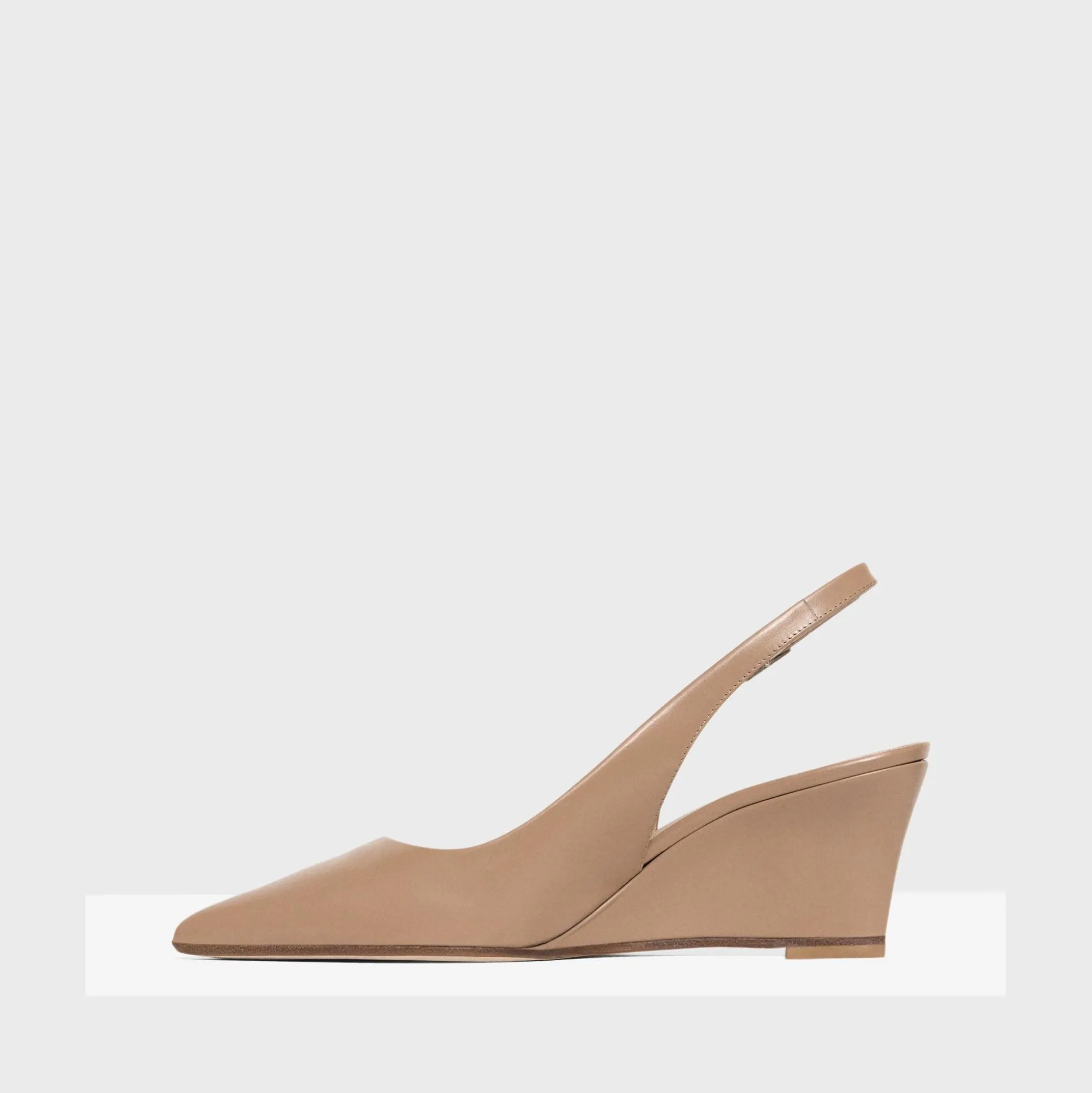 Theory Slingback Wedge In Leather-Women Shoes