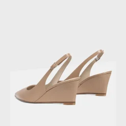Theory Slingback Wedge In Leather-Women Shoes