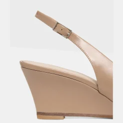 Theory Slingback Wedge In Leather-Women Shoes