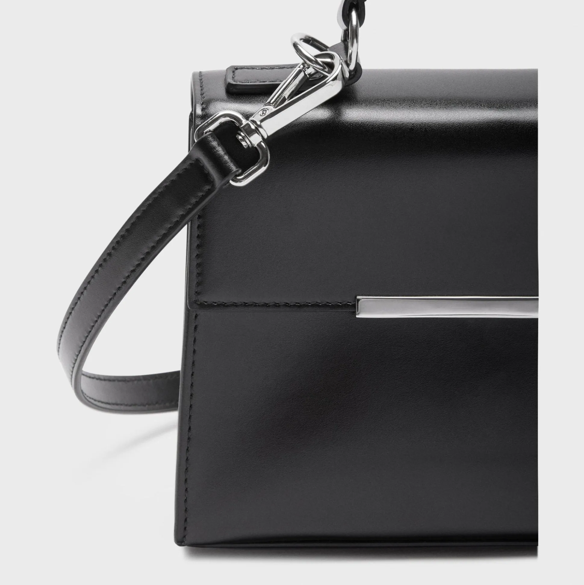 Theory Small Top Handle Bag In Leather-Women Bags