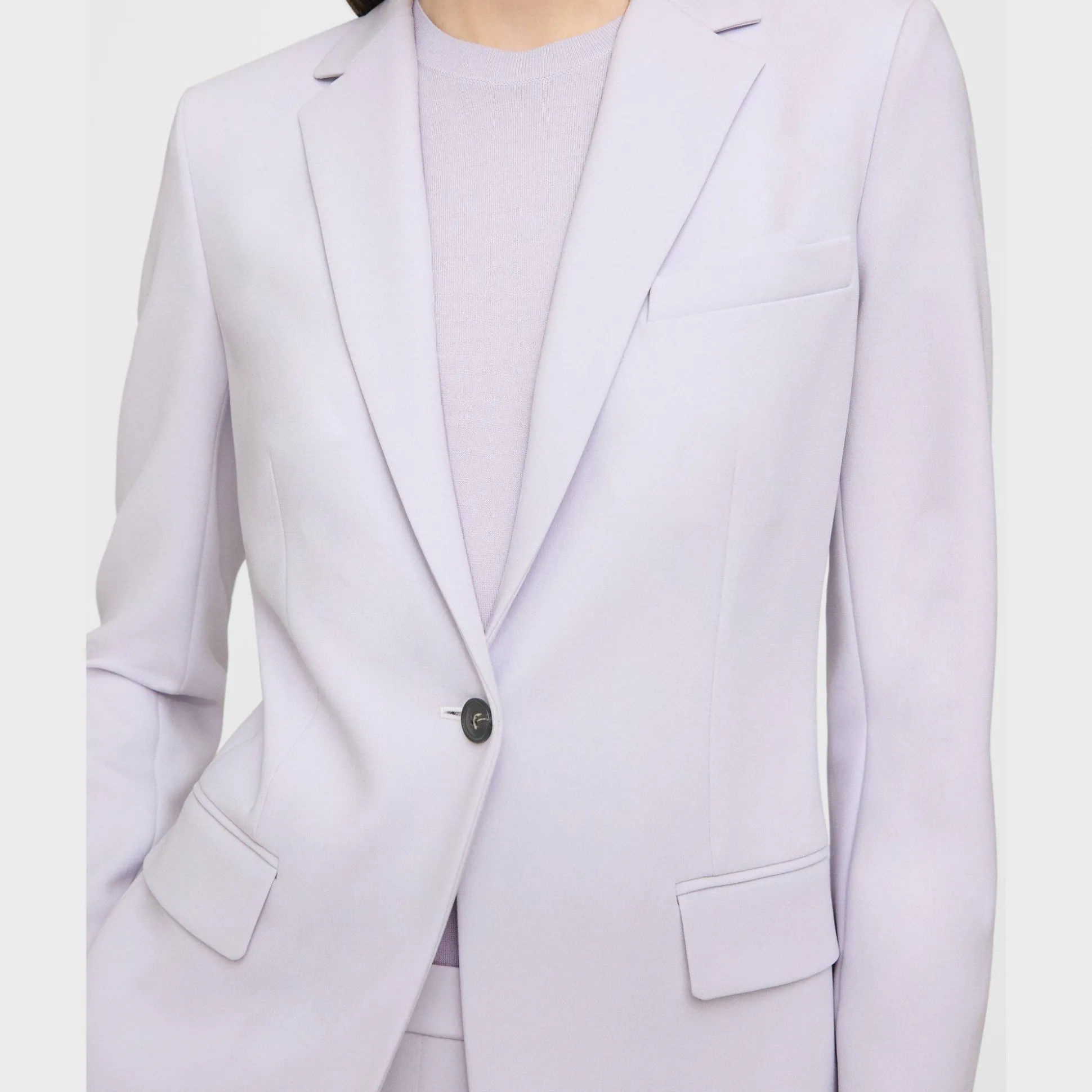 Theory Staple Blazer In Admiral Crepe-Women Blazers + Jackets