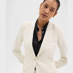 Theory Staple Blazer In Admiral Crepe-Women Suits|Blazers + Jackets