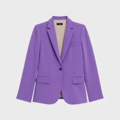 Theory Staple Blazer In Admiral Crepe-Women Suits|Blazers + Jackets