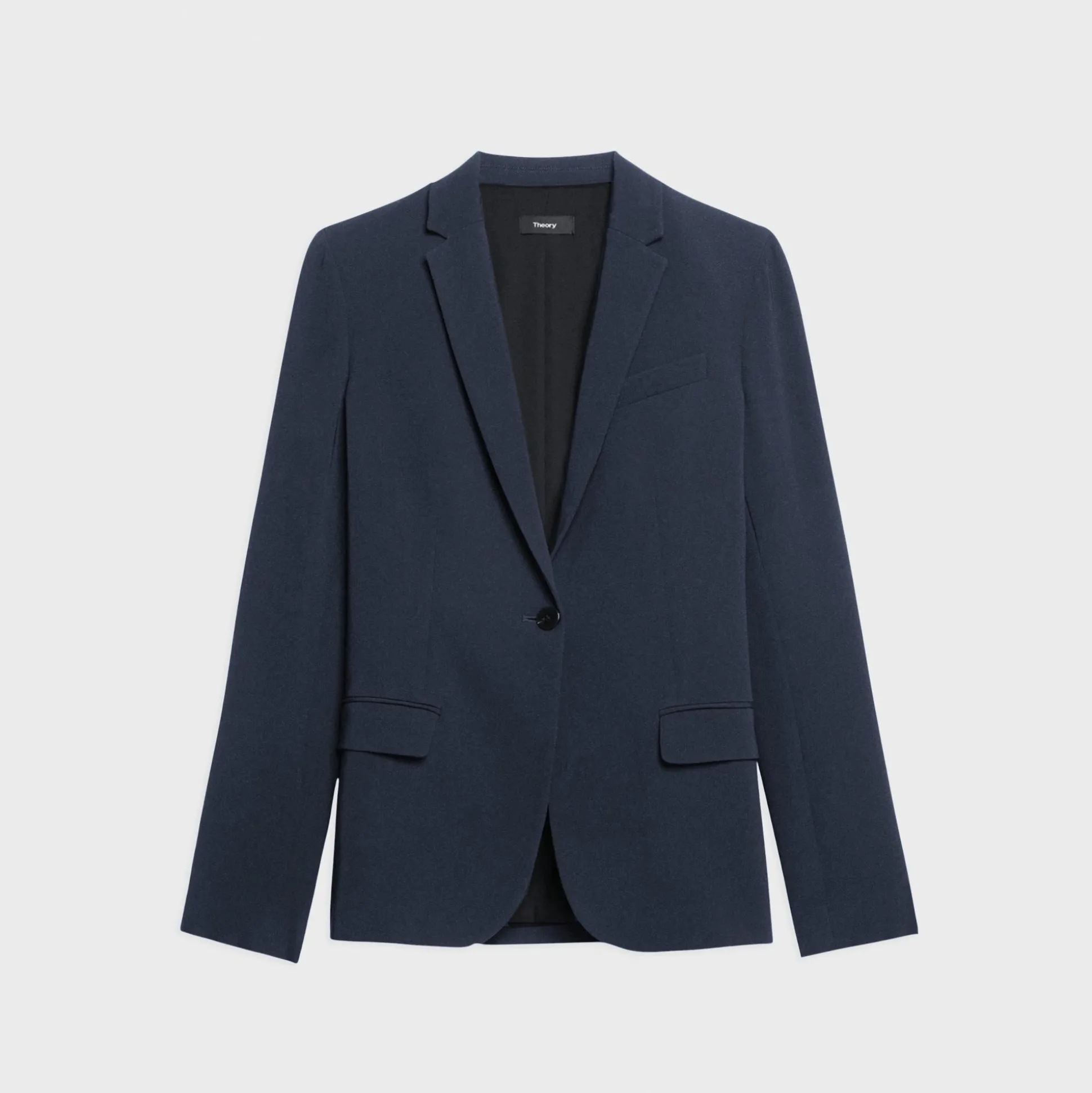 Theory Staple Blazer In Admiral Crepe-Women Suits|Blazers + Jackets